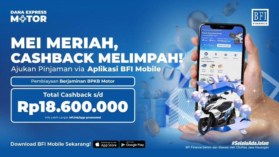[BFI Mobile] May Promo - BFI Dana Express Motor - Motor BPKB Guarantee Financing